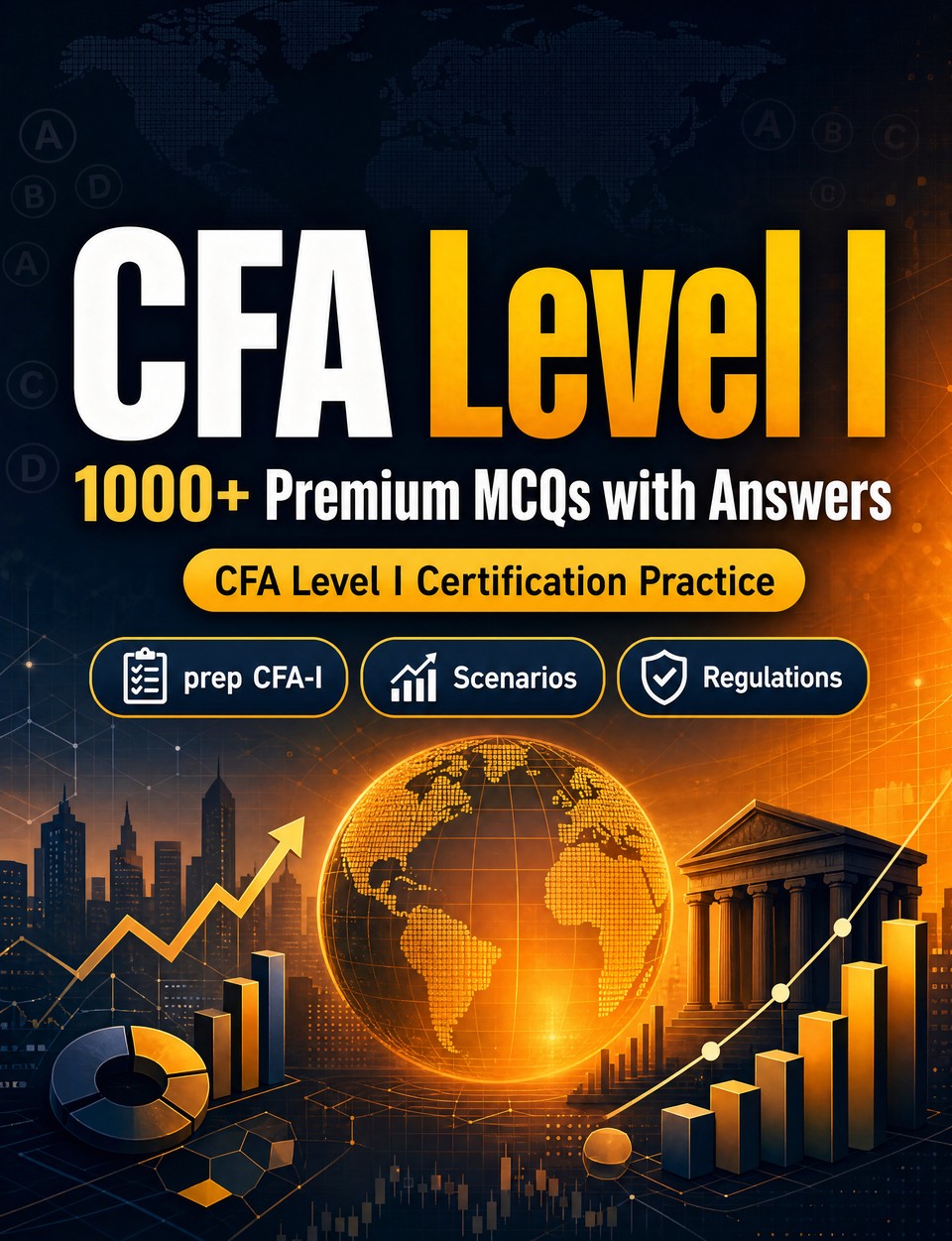 CFA Level I 2026-2027 : 1000 MCQ with Answers — Test prep CFA-I: MCQ Theory, Scenarios, Regulations, Best practices, Security and realistic practice questions to earn the official certification