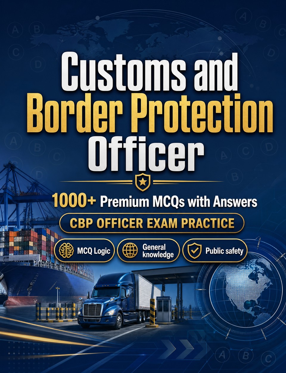 Customs and Border Protection Officer 2026-2027 : 1000 MCQ with Answers Customs and Border Protection Officer 2026-2027 : 1000 MCQ with Answers — Exam prep: MCQ Public safety, Safeguarding, Administration, Ethics, Report writing and full-length practice to pass