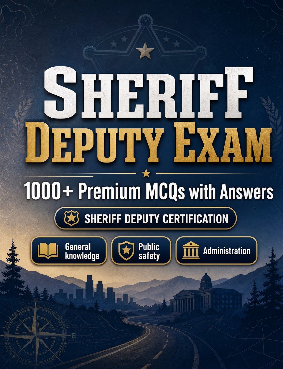 Sheriff Deputy Exam 2026-2027 : 1000 MCQ with Answers — Exam prep: MCQ Safeguarding, Administration, Ethics, Report writing, Procedures  and full-length practice to pass