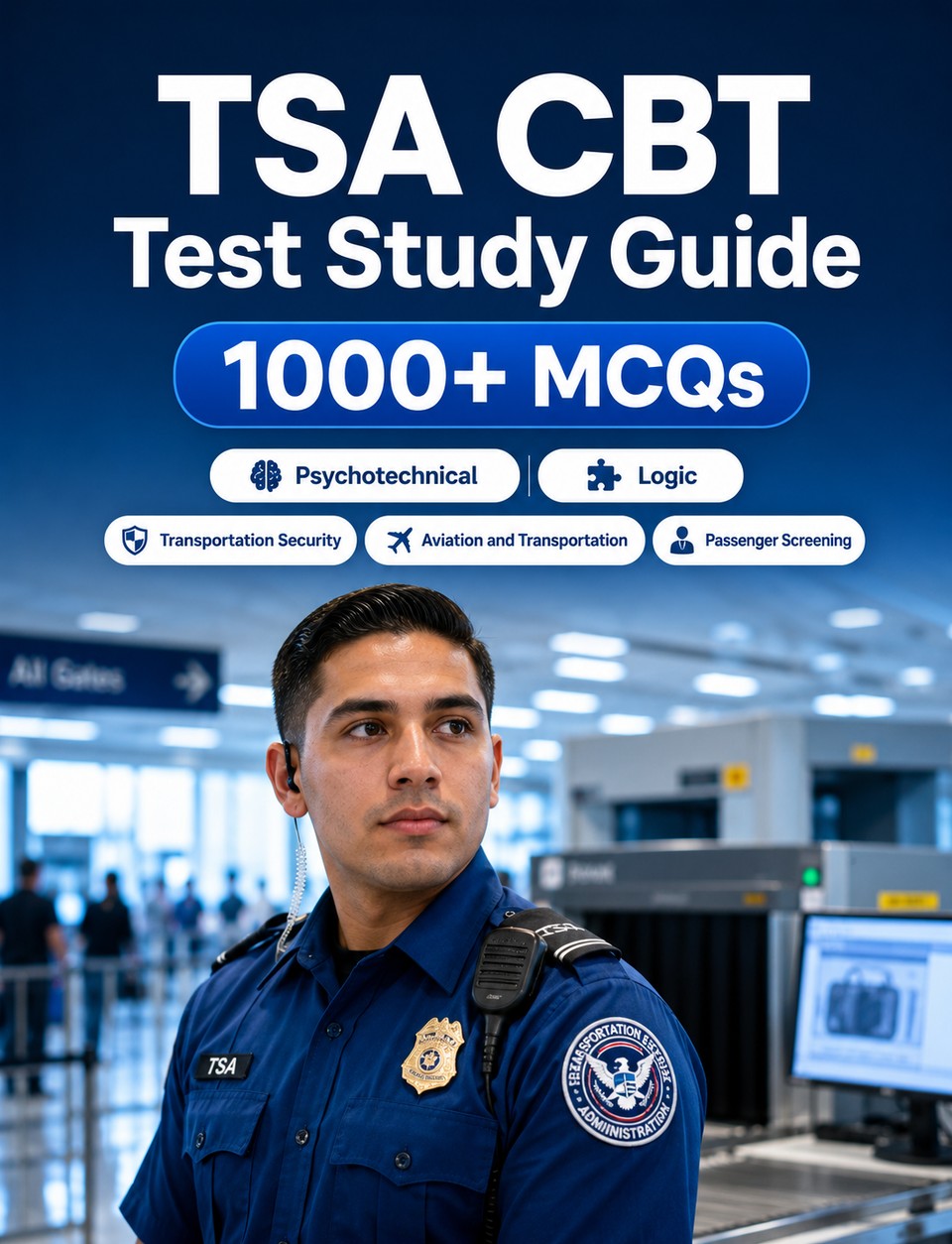 TSA CBT Test Study Guide — Transportation Security Officer : complete preparation for the TSA computer-based test, English skills, image interpretation, situational judgment, airport security scenarios and hiring process